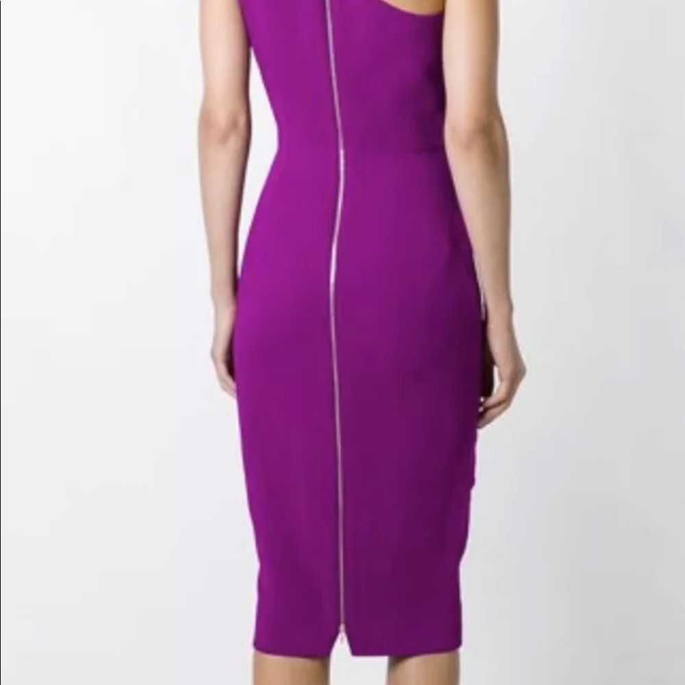 Victoria Beckham 4 purple one strap dress violet. Beautiful color. - Picture 7 of 7